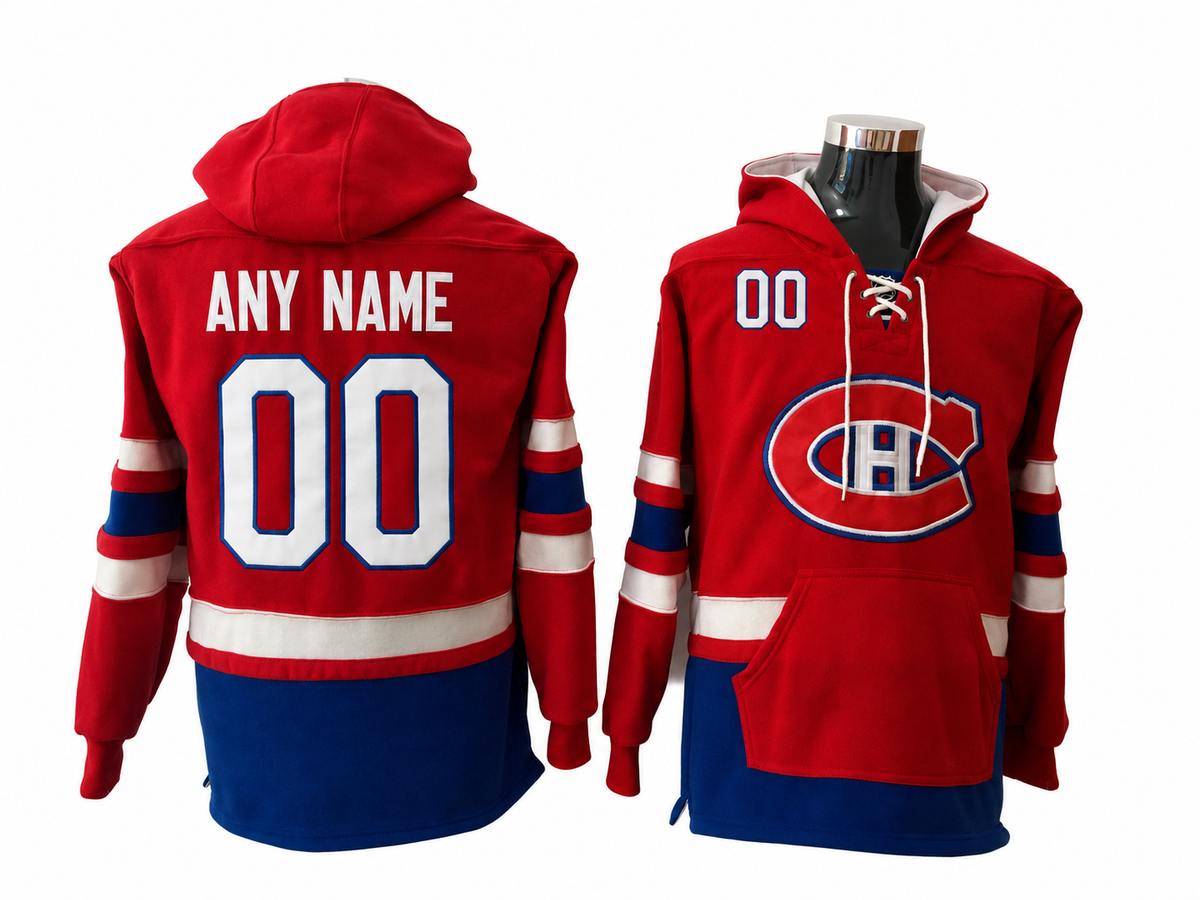 Navy/Red Hoodie Custom