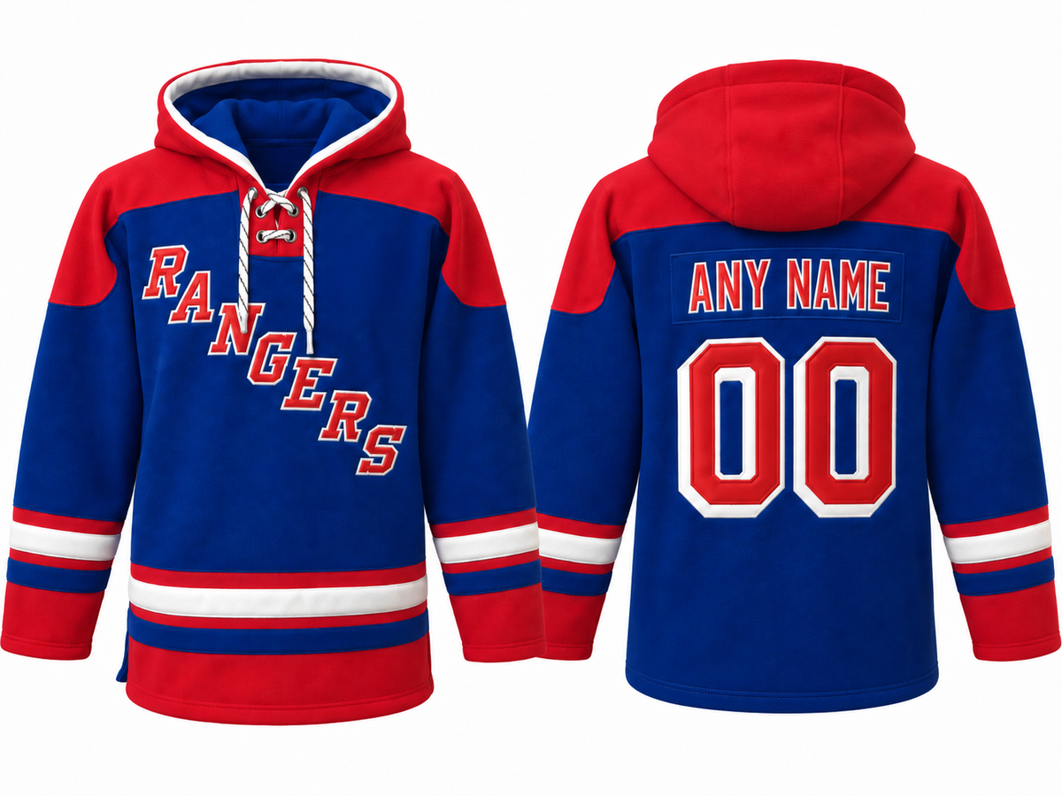Blue/Red Hoodie Custom