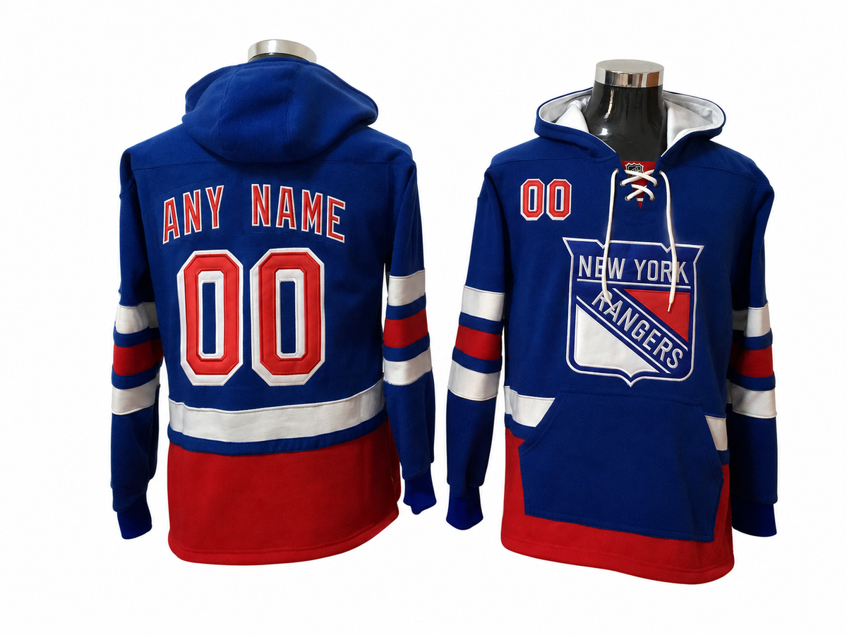 Blue/Red Hoodie Custom