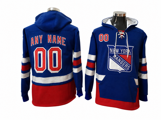 Blue/Red Hoodie Custom
