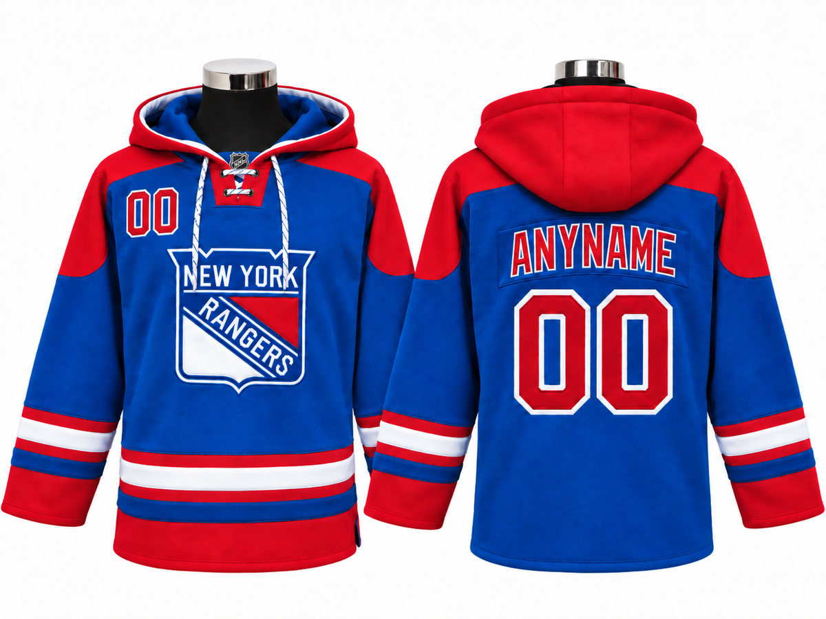 Blue/Red Hoodie Custom