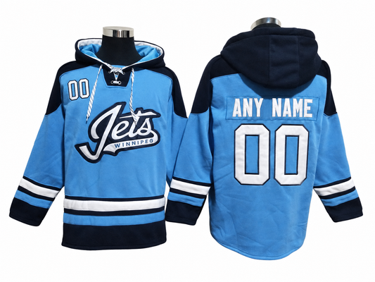 Blue/White Hoodie Custom