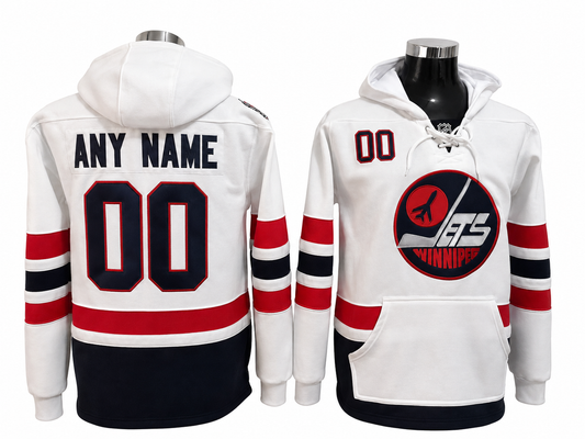 White/Red Hoodie Custom