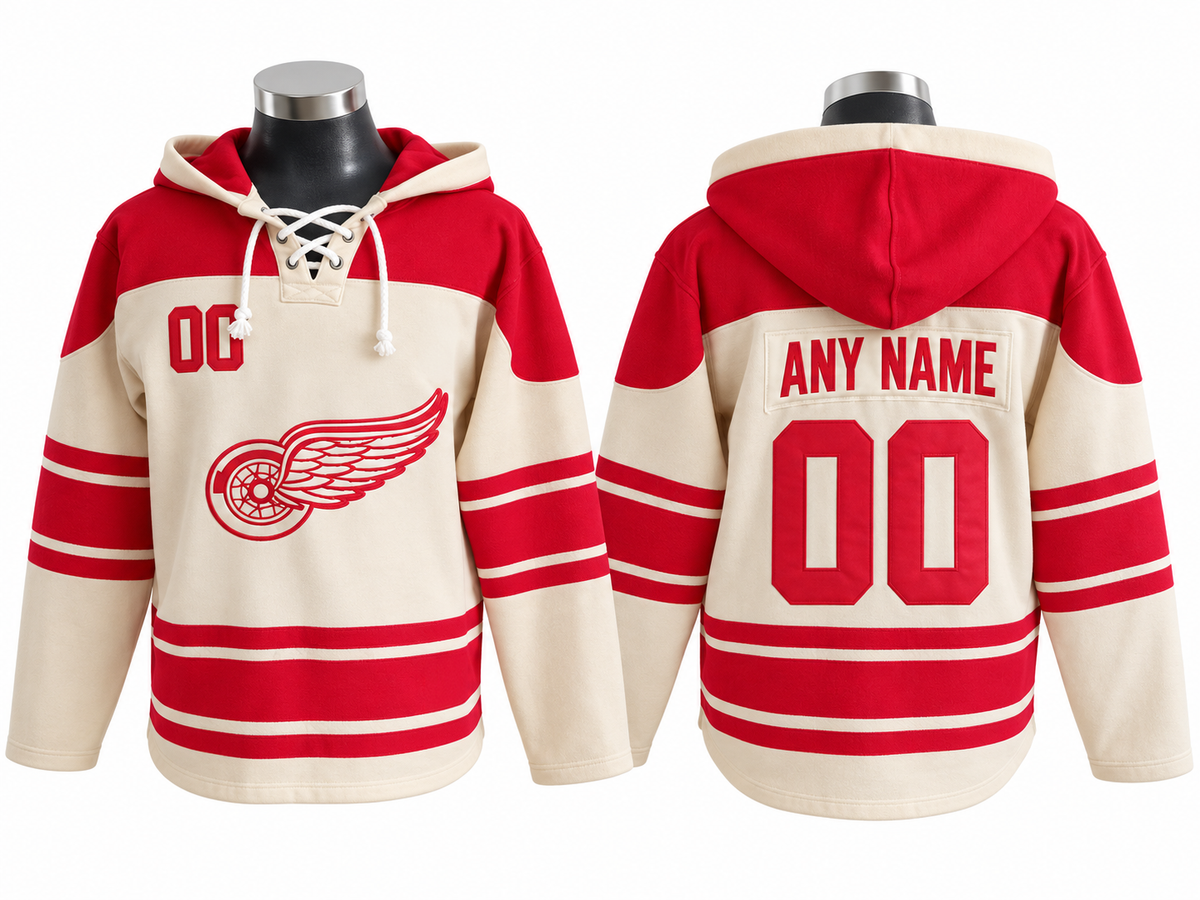 White/Red Hoodie Custom