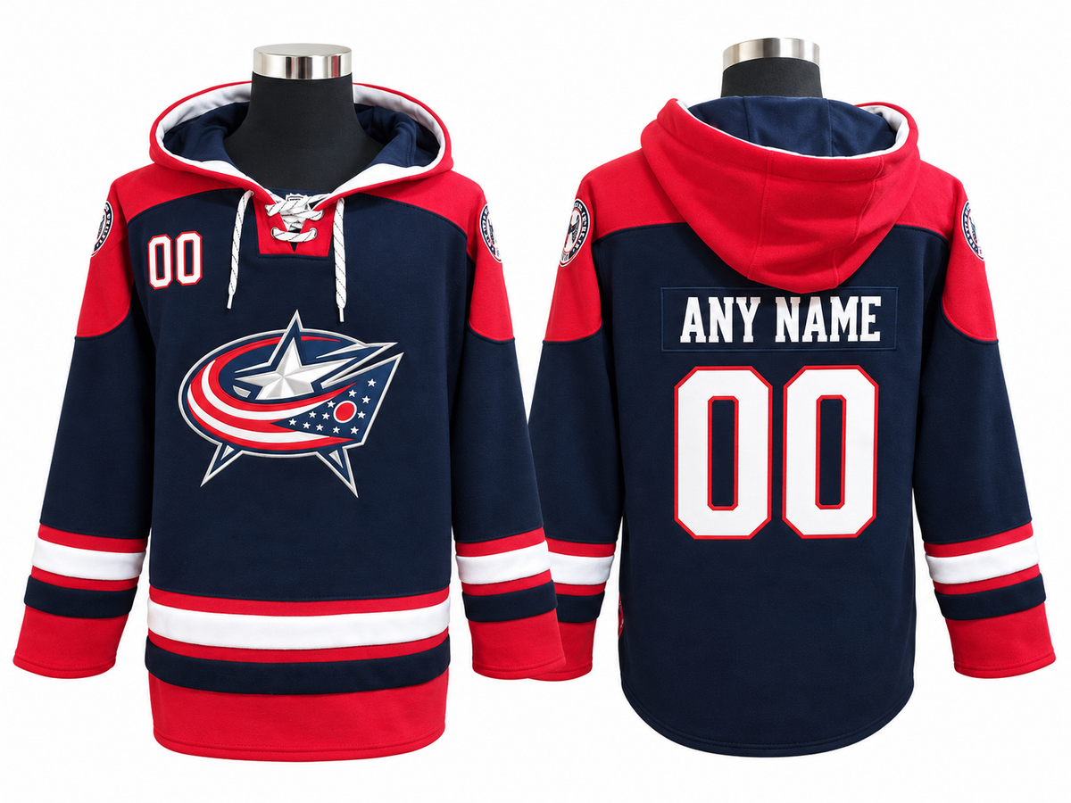 Navy/Red Hoodie Custom