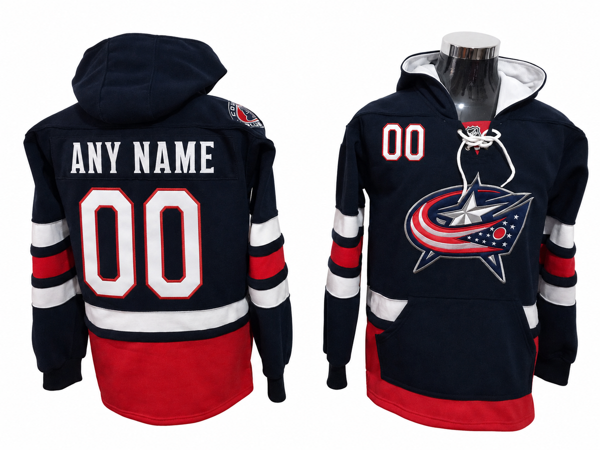 Navy/Red Hoodie Custom