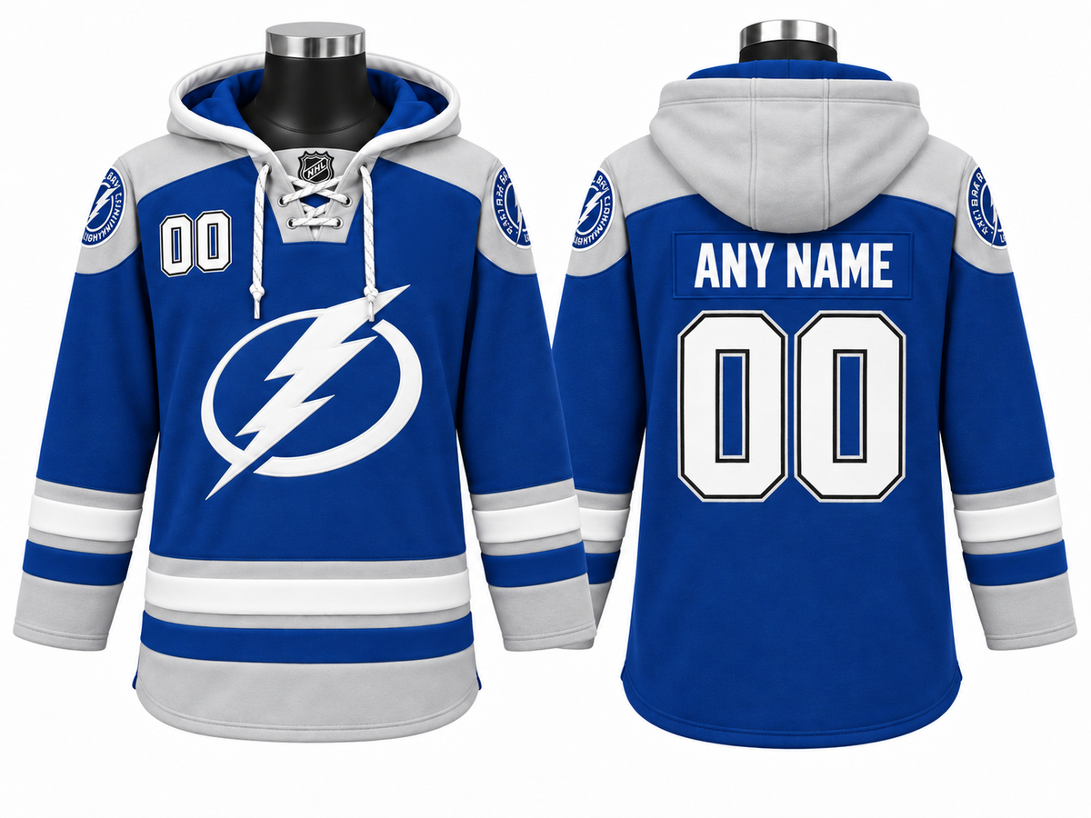 Blue/White Hoodie Custom