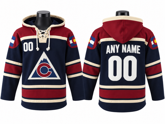 Cream/Burgundy Hoodie Custom
