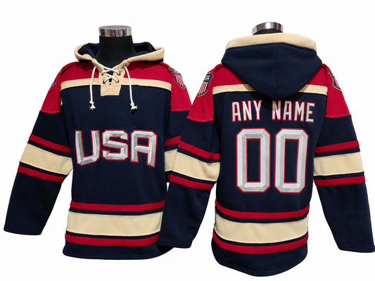 Navy/Cream Hoodie Custom