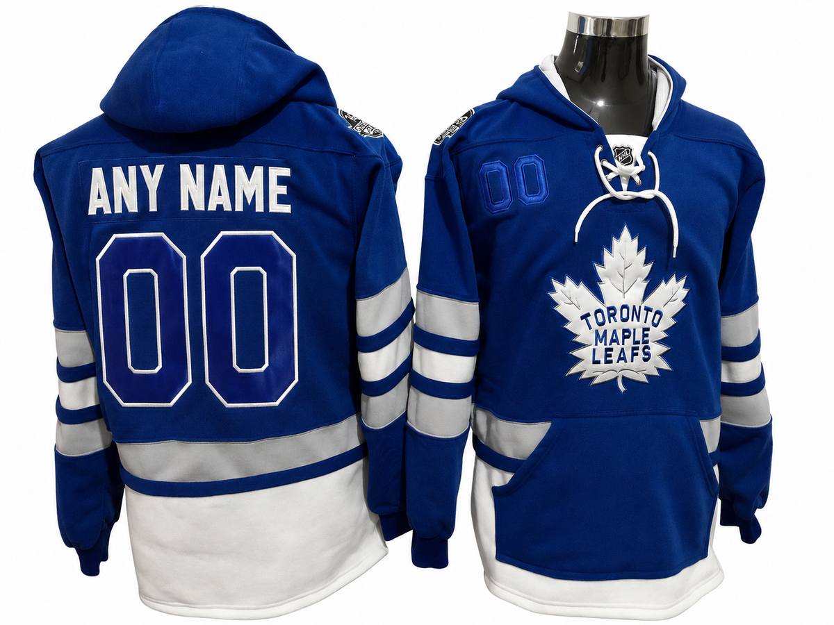 Blue/Gray/White Hoodie Custom