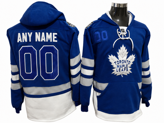 Blue/Gray/White Hoodie Custom