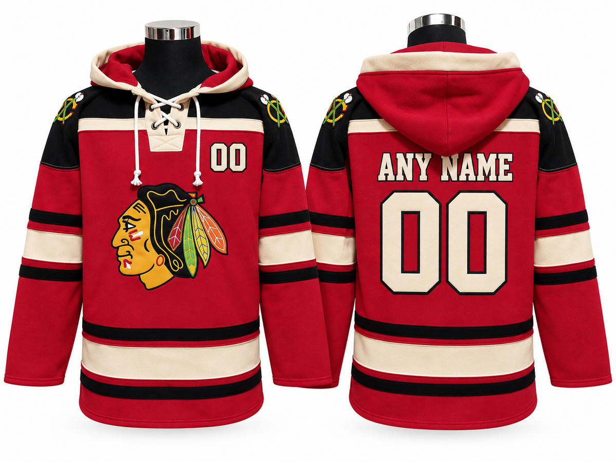 Cream/Red Hoodie Custom