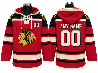 Cream/Red Hoodie Custom