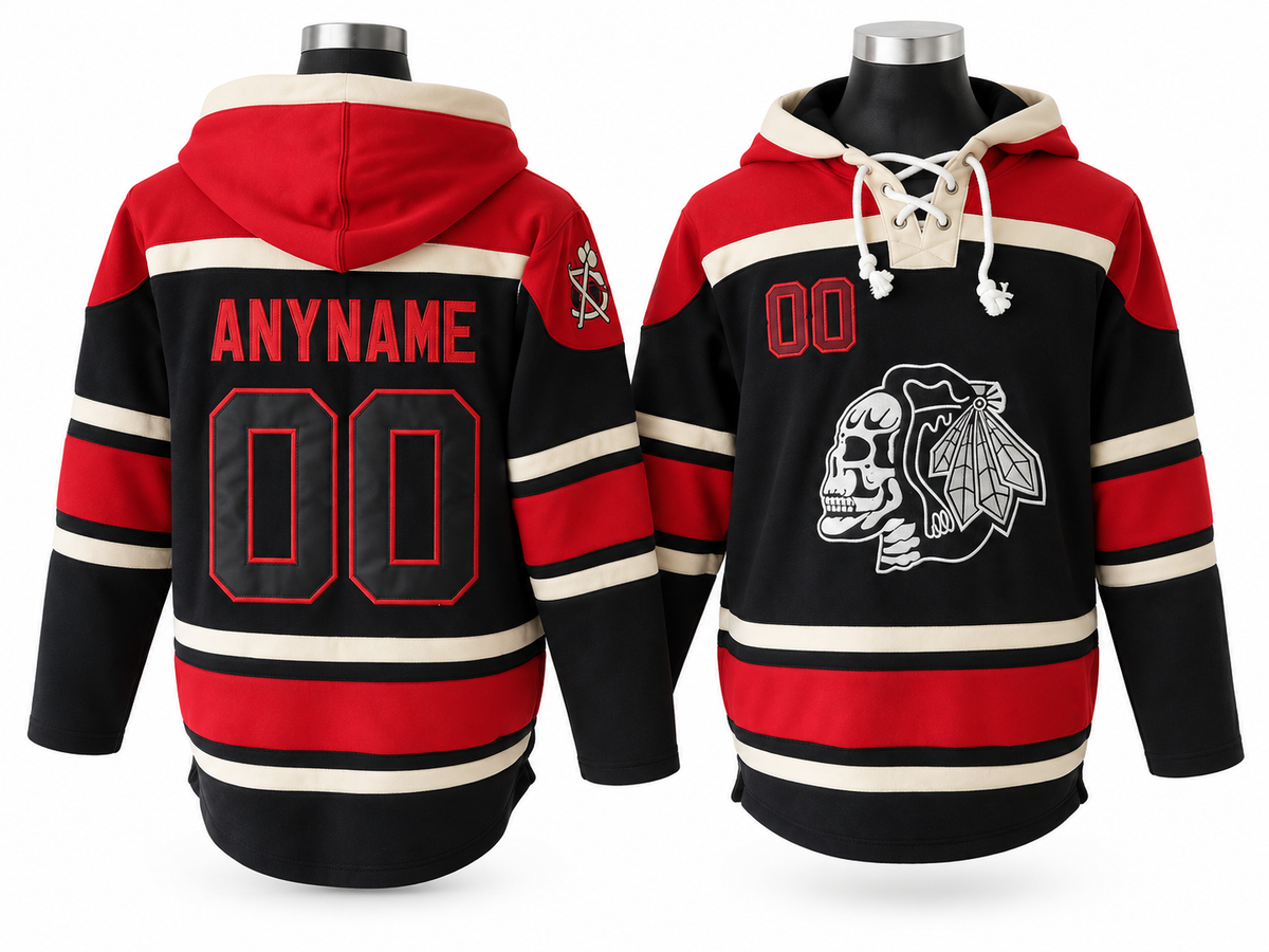 Cream/Red Hoodie Custom