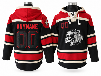 Cream/Red Hoodie Custom