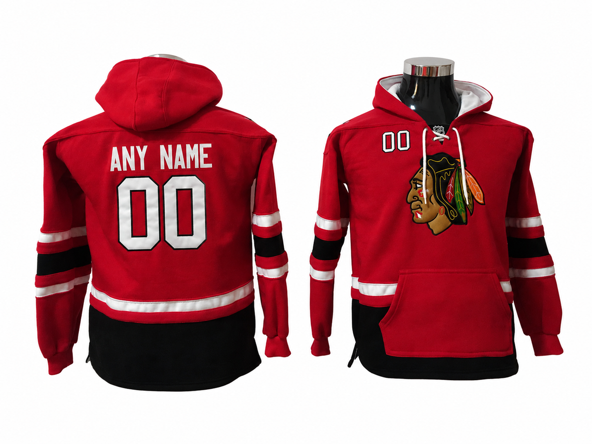 Cream/Red Hoodie Custom