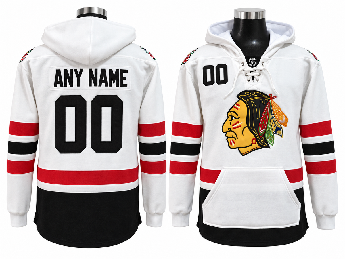 White/Red Hoodie Custom