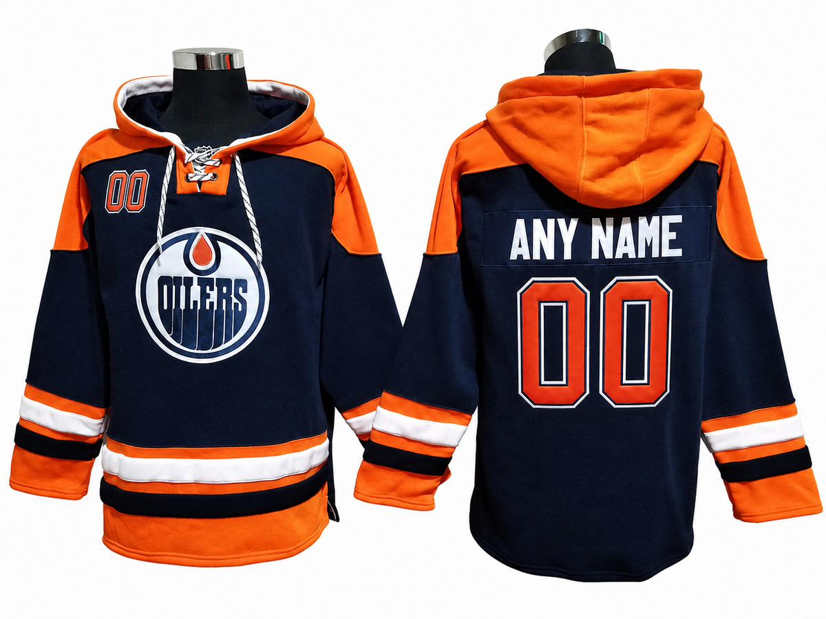 Navy/Orange Hoodie Custom