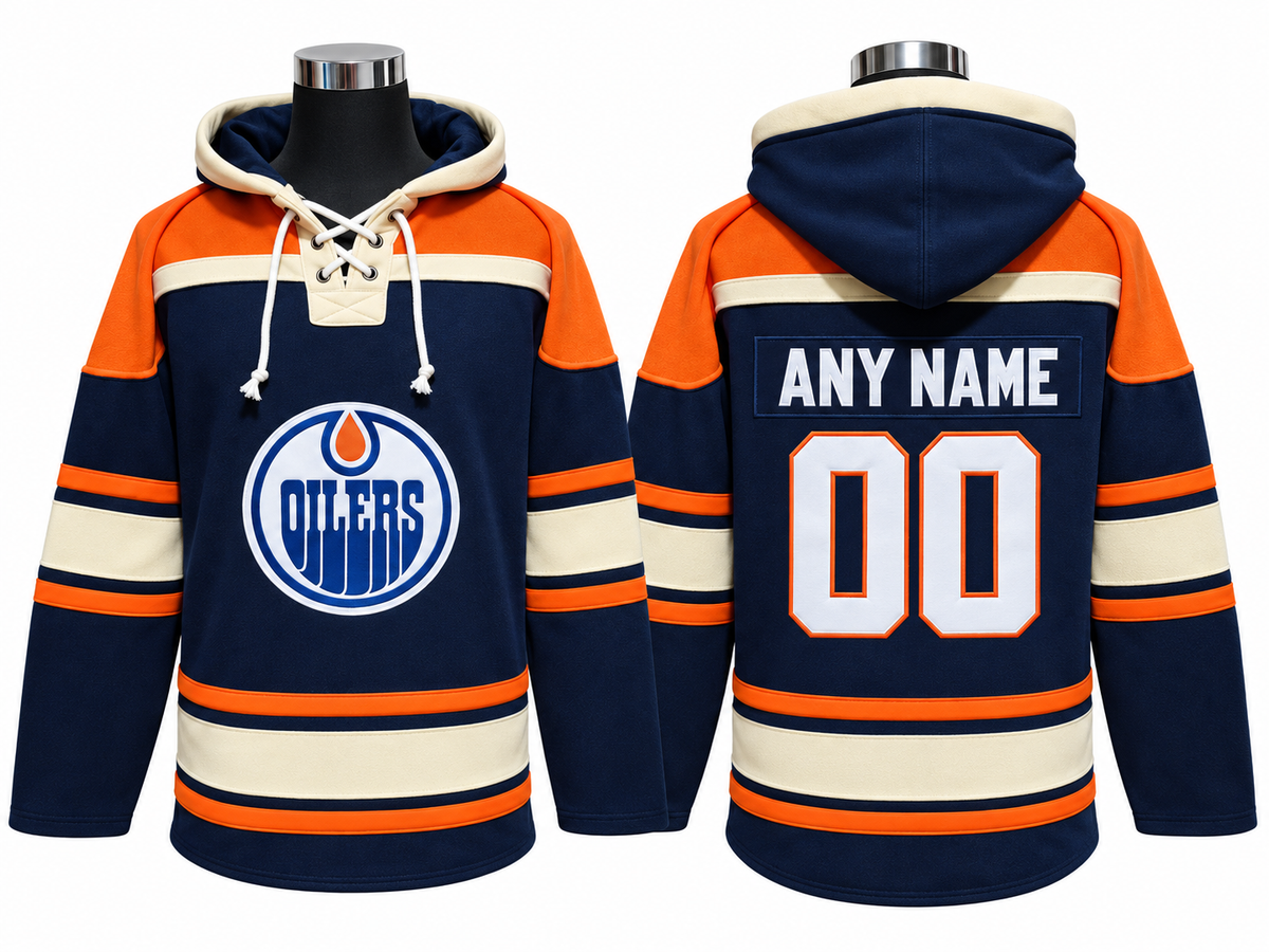 Navy/Orange Hoodie Custom
