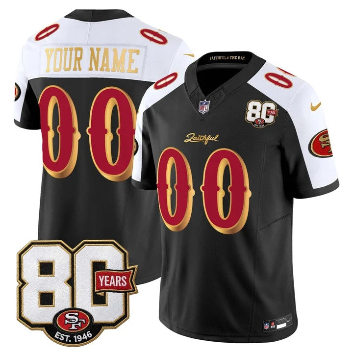 San Francisco 80th Anniversary Patch Custom Jersey - Rivalries Edition