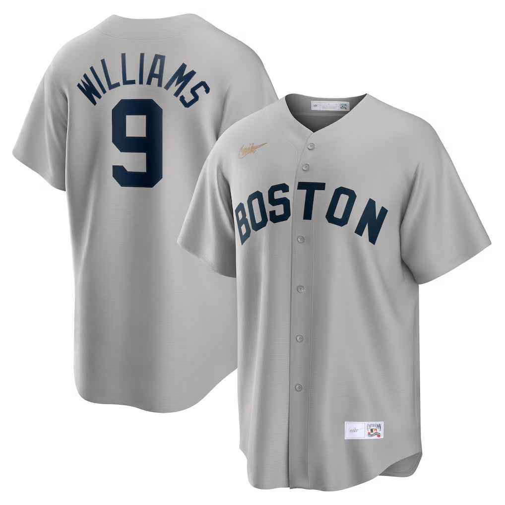 #9 gray road throwback jersey