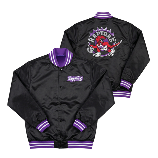 Raptors Throwback Satin Bomber – (Pre order Ships in 3-6 weeks)