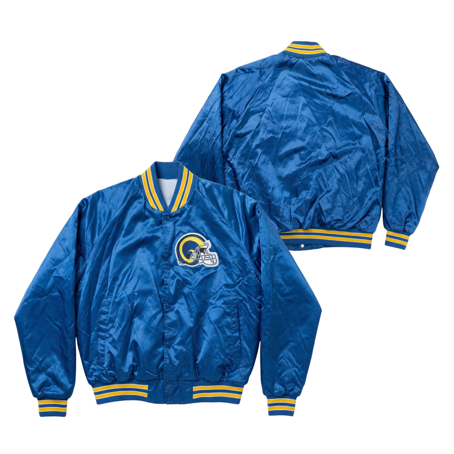 Rams Throwback Satin Bomber – (Pre order Ships in 3-6 weeks)