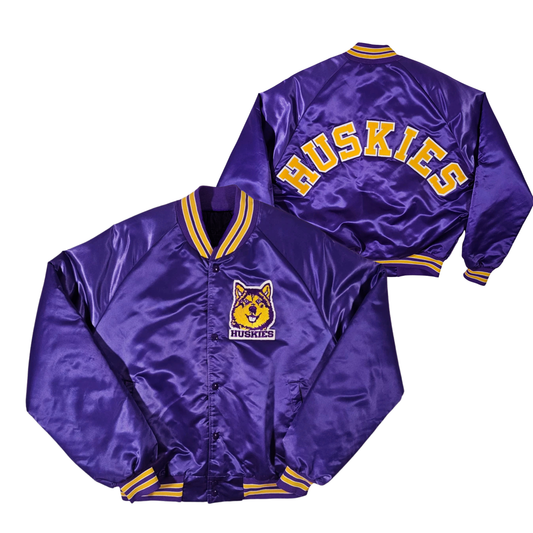 Huskies Throwback Satin Bomber – (Pre order Ships in 3-6 weeks)