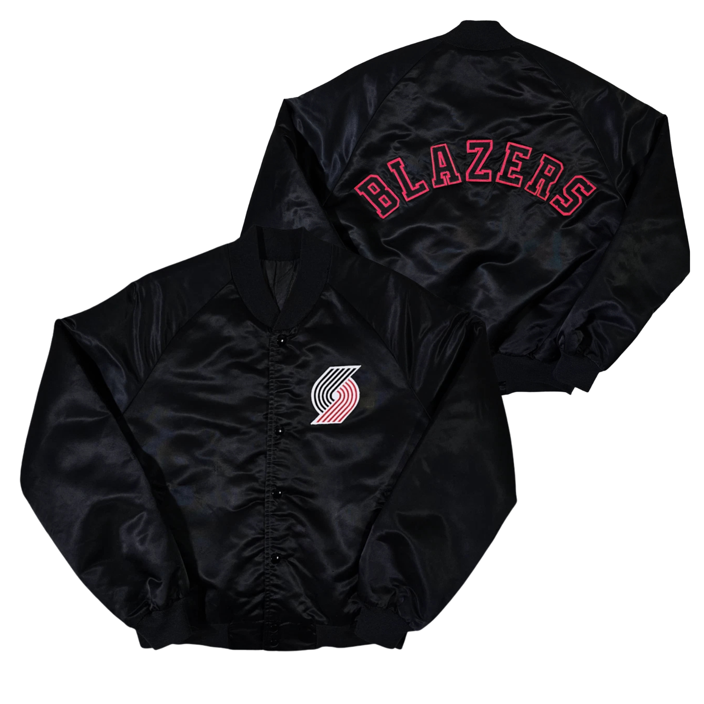 Blazers Throwback Satin Bomber – (Pre order Ships in 3-6 weeks)