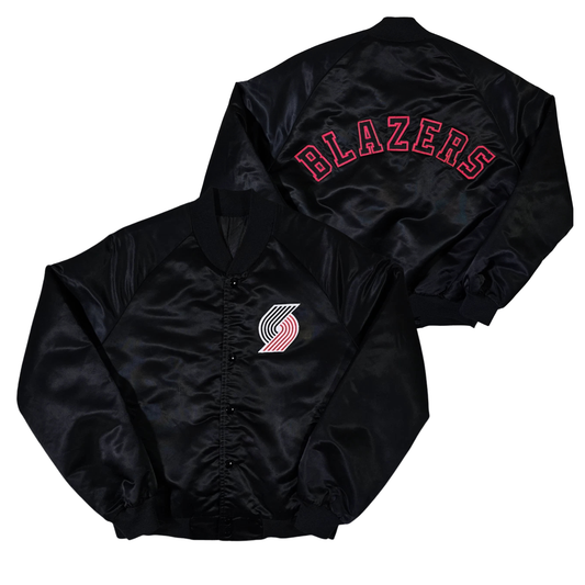 Blazers Throwback Satin Bomber – (Pre order Ships in 3-6 weeks)