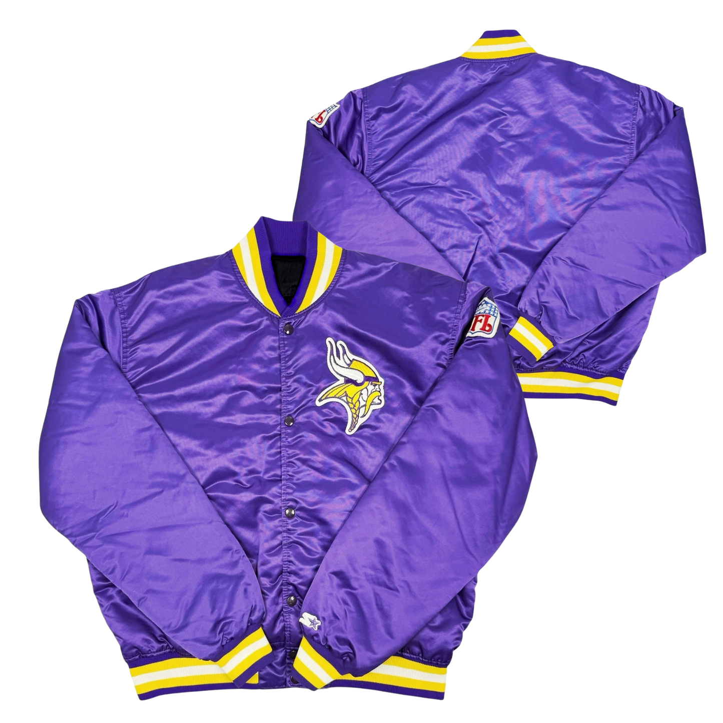 Vikings Throwback Satin Bomber – (Pre order Ships in 3-6 weeks)