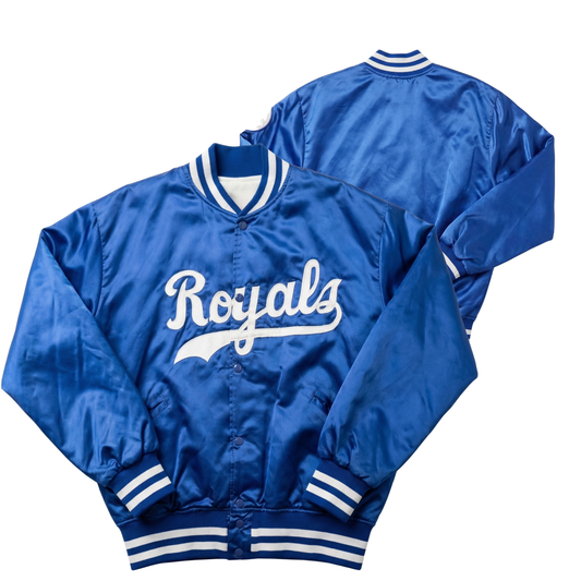 Royals Throwback Satin Bomber – (Pre order Ships in 2-4 weeks)