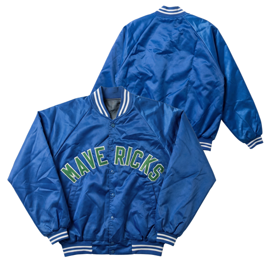Mavericks Throwback Satin Bomber – (Pre order Ships in 3-6 weeks)