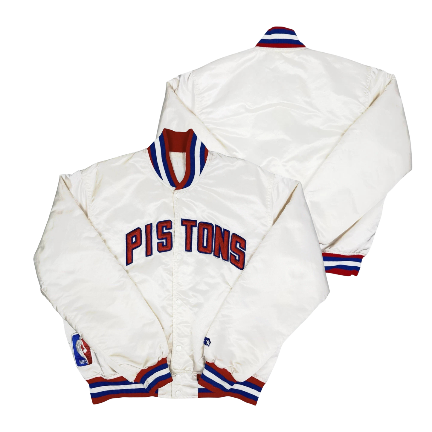 Pistons Throwback Satin Bomber – (Pre order Ships in 3-6 weeks)