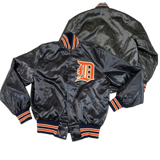 Tigers Throwback Satin Bomber – (Pre order Ships in 2-4 weeks)
