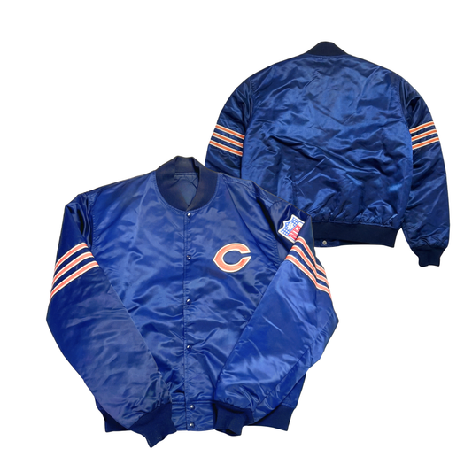 Bears Throwback Satin Bomber – (Pre order Ships in 3-6 weeks)