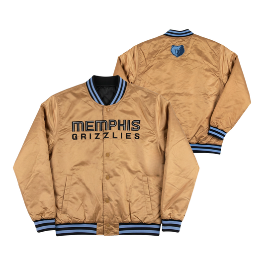 Grizzlies Throwback Satin Bomber – (Pre order Ships in 3-6 weeks)