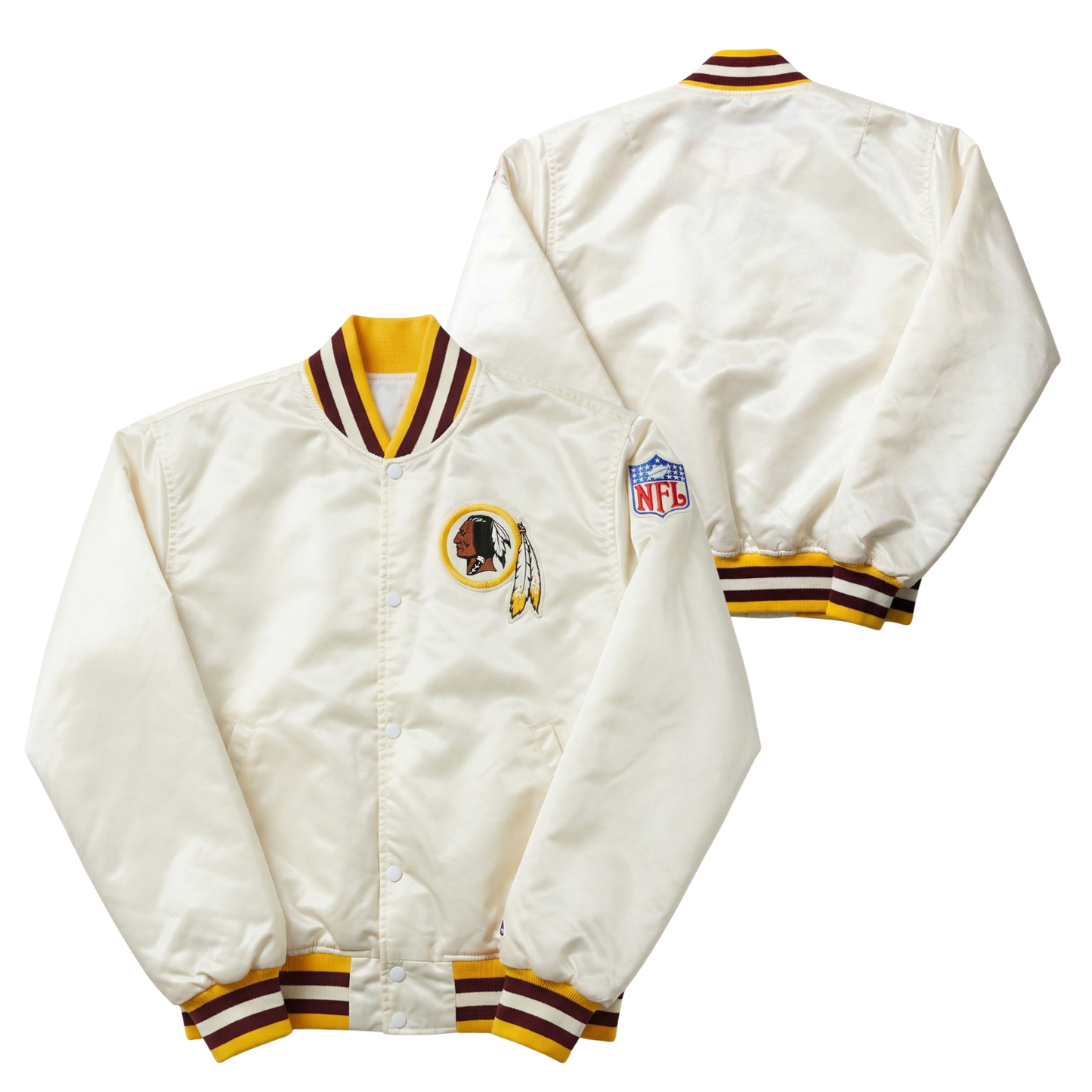 Redskins Throwback Satin Bomber – (Pre order Ships in 3-6 weeks)