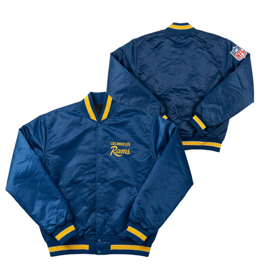 Rams Throwback Satin Bomber – (Pre order Ships in 3-6 weeks)