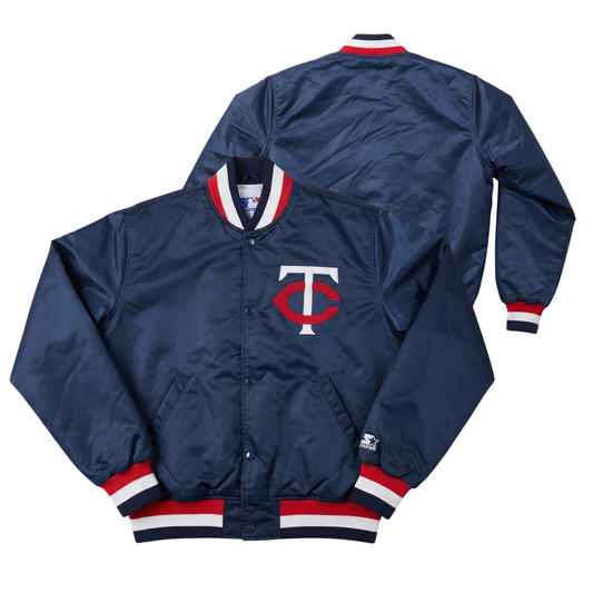 Twins Throwback Satin Bomber – (Pre order Ships in 2-4 weeks)