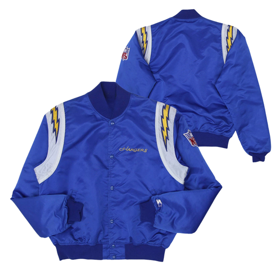 Chargers Throwback Satin Bomber – (Pre order Ships in 3-6 weeks)