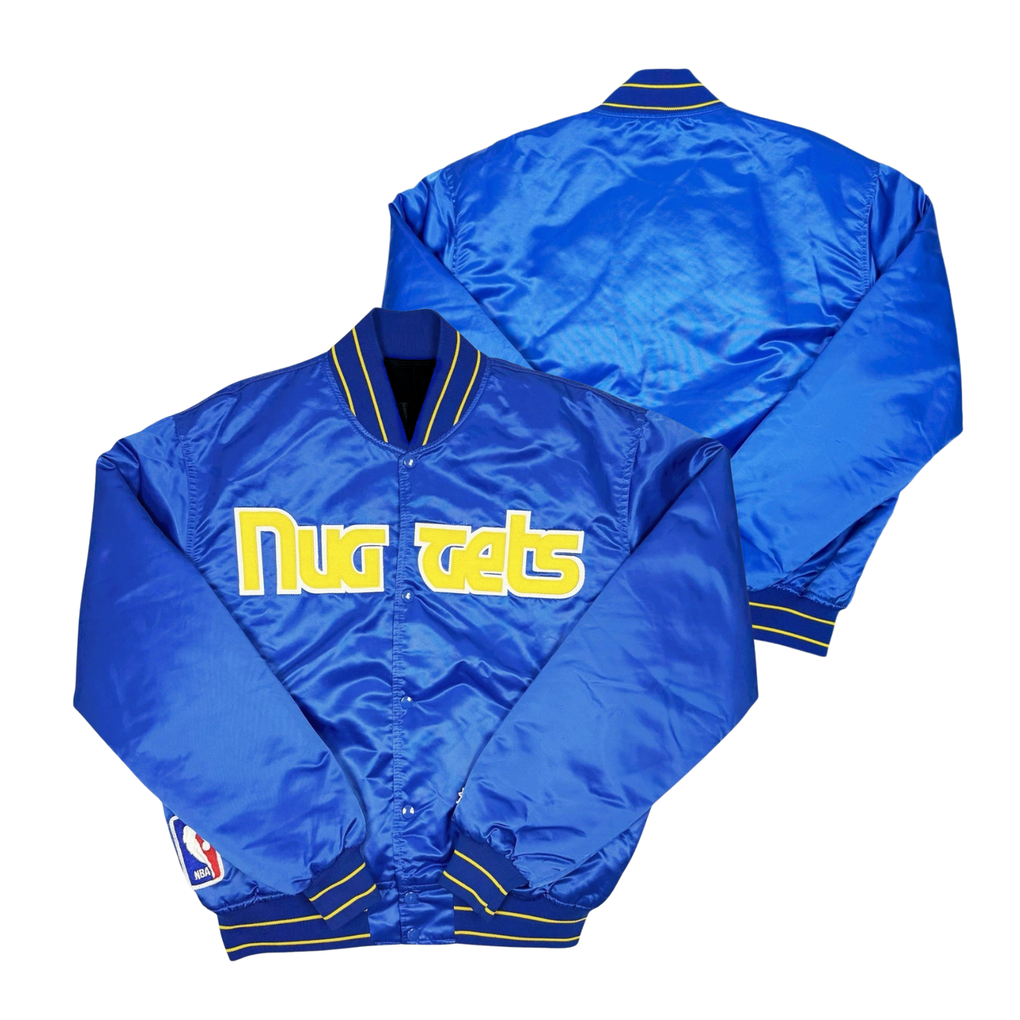 Nuggets Throwback Satin Bomber – (Pre order Ships in 3-6 weeks)