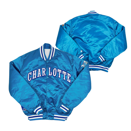 Hornets Throwback Satin Bomber – (Pre order Ships in 3-6 weeks)