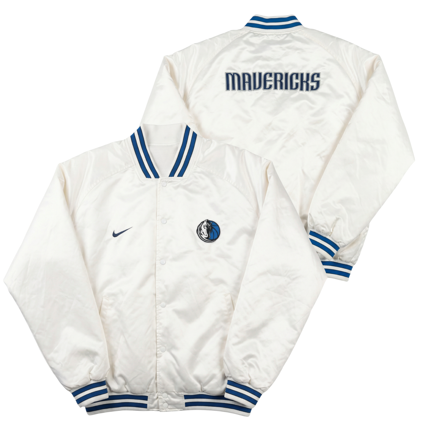 Mavericks Throwback Satin Bomber – (Pre order Ships in 3-6 weeks)