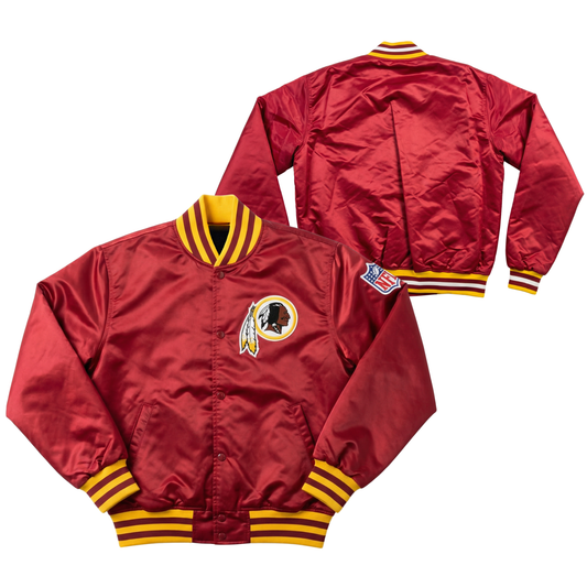 Redskins Throwback Satin Bomber – (Pre order Ships in 3-6 weeks)
