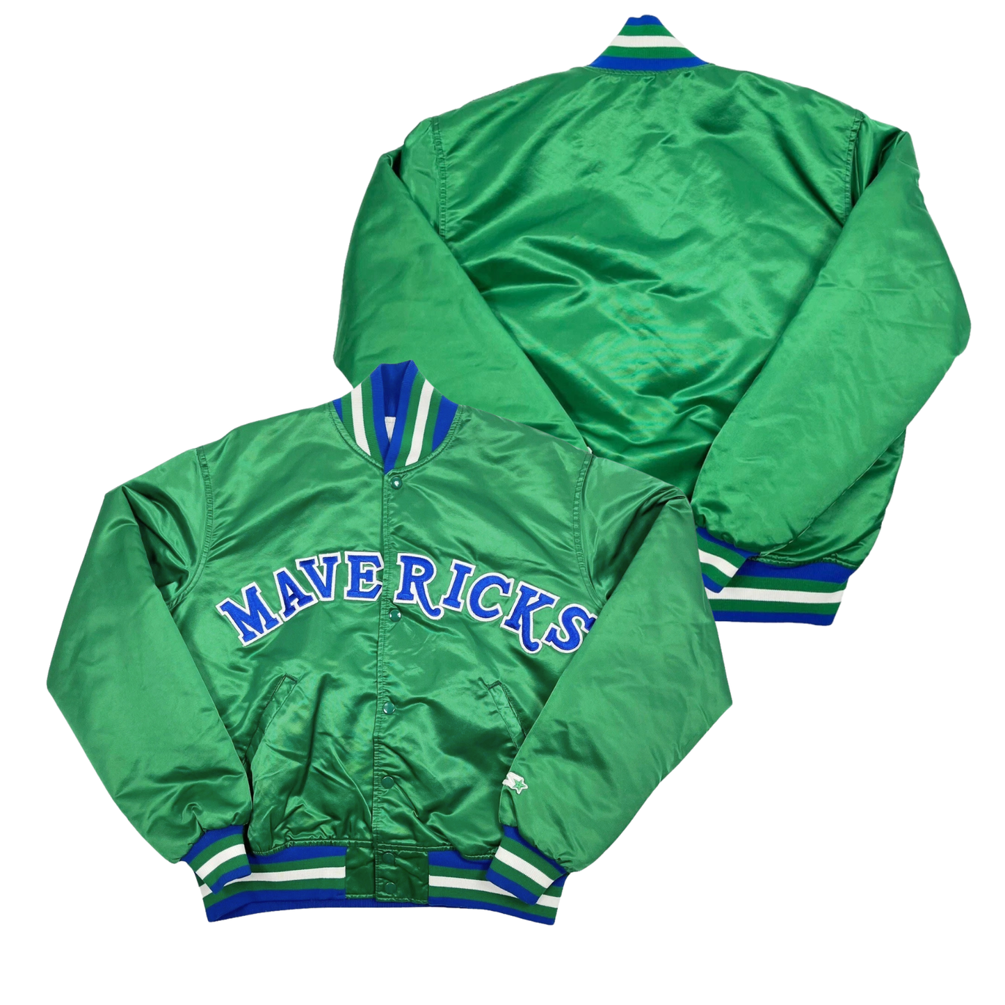 Mavericks Throwback Satin Bomber – (Pre order Ships in 3-6 weeks)