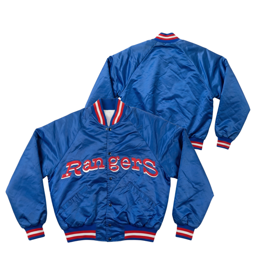 Rangers Throwback Satin Bomber – (Pre order Ships in 2-4 weeks)