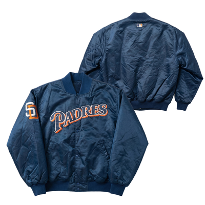 Padres Throwback Satin Bomber – (Pre order Ships in 3-6 weeks)