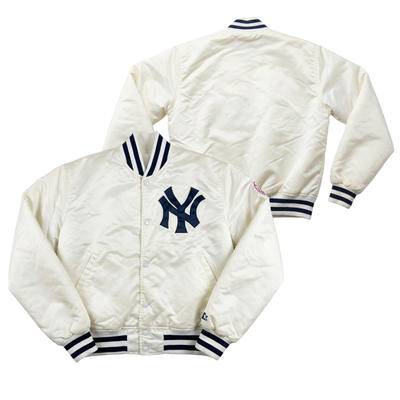 Yankees Throwback Satin Bomber – (Pre order Ships in 3-6 weeks)