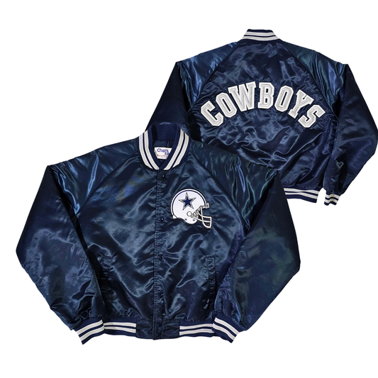 Cowboys Throwback Satin Bomber – (Pre order Ships in 3-6 weeks)